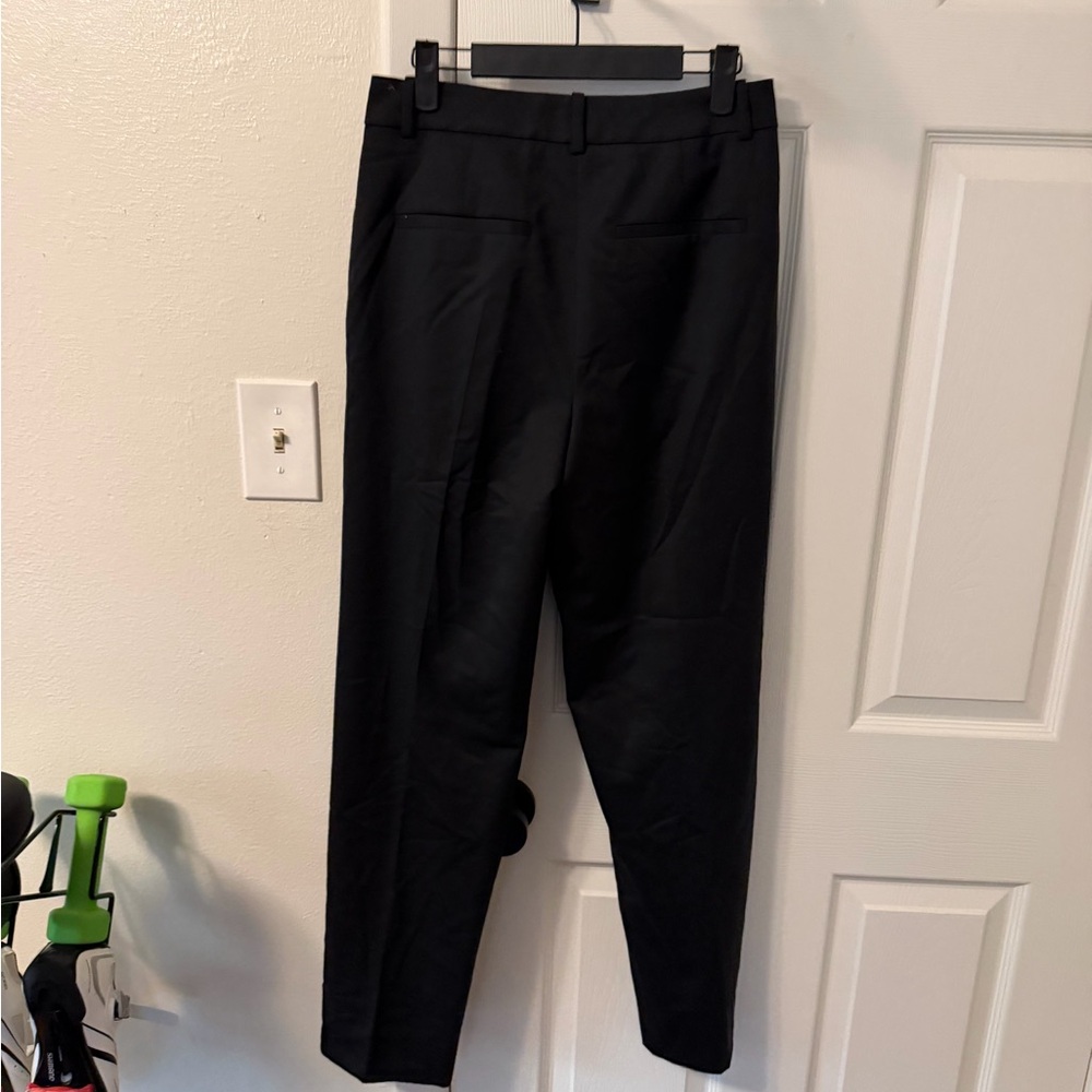 NWT AYR The Power Pant | Wool High Rise Pleated Trouser | Black | Size 4 Long - Picture 6 of 6
